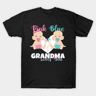 Pink or Blue Grandma Loves You Baby Reveal T-Shirt